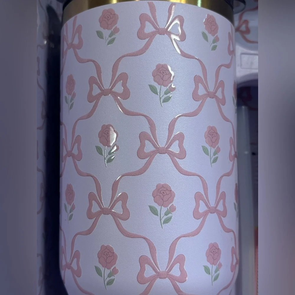 40 OZ Rose & Bow HydraPeak Voyager Limited Edition Tumbler Set NWT